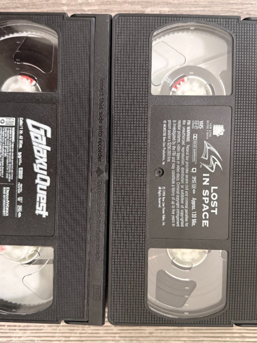 Sci-Fi VHS Lot | Galaxy Quest & Lost In Space | DreamWorks + New Line | 90s Spac - Picture 4 of 4